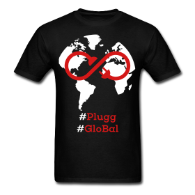 Plugg GloBal Tee Shirt (Black)