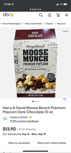 Moose Munch Premium Popcorn Dark Chocolate 10 oz
