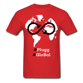 Plugg GloBal Tee Shirt (Red)